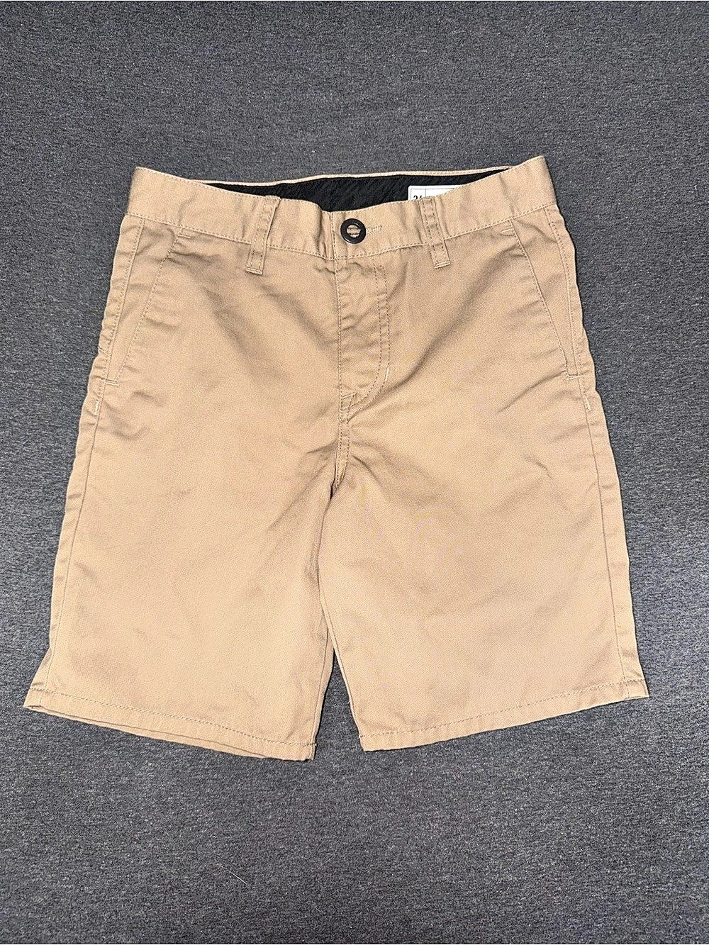 Volcom Boy's Frickin Chino Shorts Boys Waist 26 Khaki